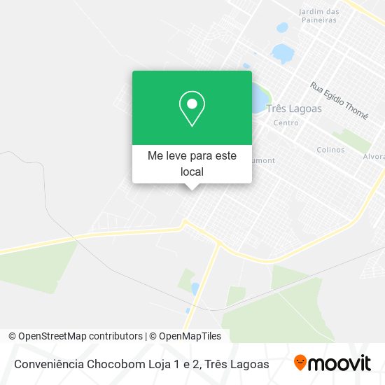 Conveniência Chocobom Loja 1 e 2 mapa