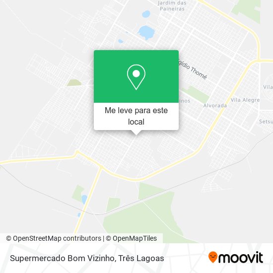 Supermercado Bom Vizinho mapa