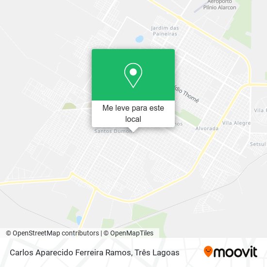 Carlos Aparecido Ferreira Ramos mapa