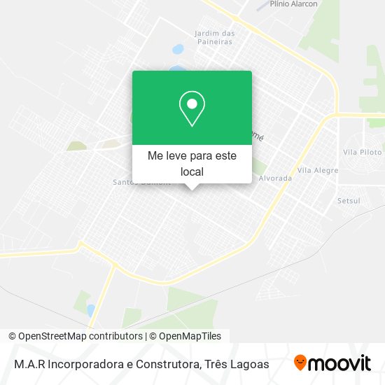 M.A.R Incorporadora e Construtora mapa