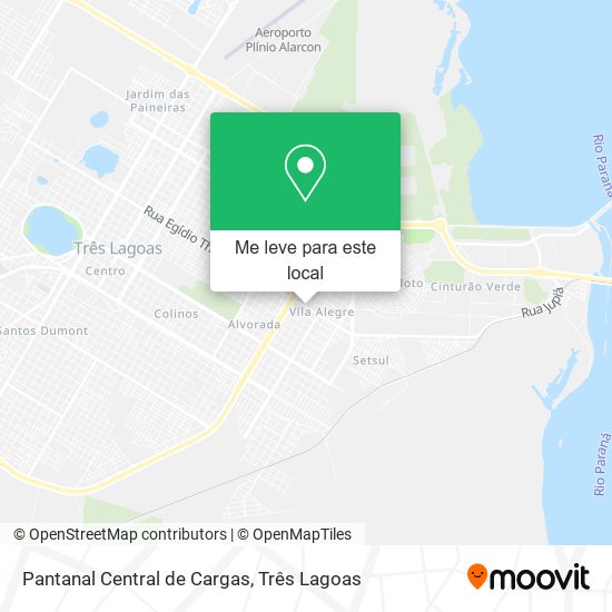 Pantanal Central de Cargas mapa