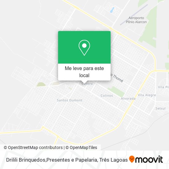 Drilili Brinquedos,Presentes e Papelaria mapa