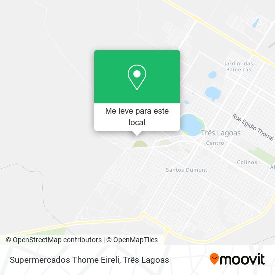 Supermercados Thome Eireli mapa