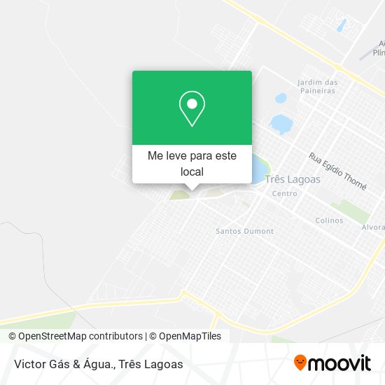 Victor Gás & Água. mapa