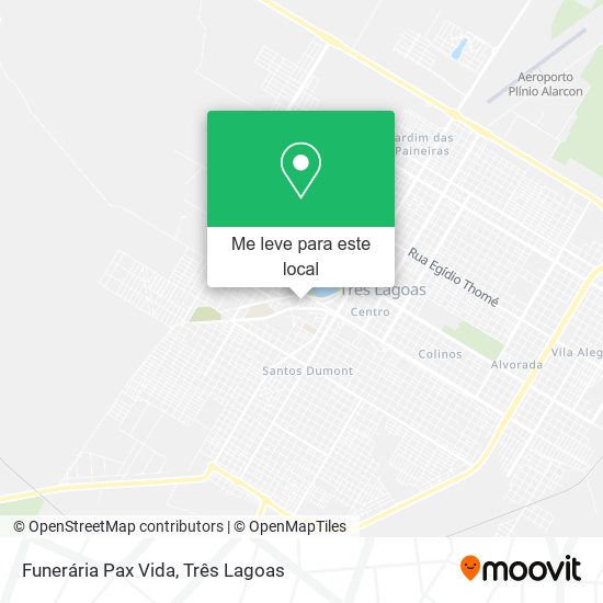 Funerária Pax Vida mapa