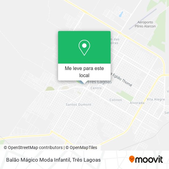 Balão Mágico Moda Infantil mapa