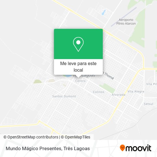 Mundo Mágico Presentes mapa