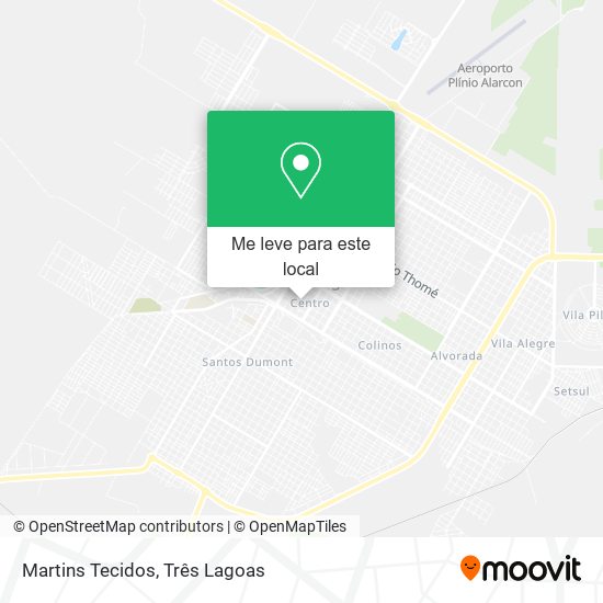 Martins Tecidos mapa