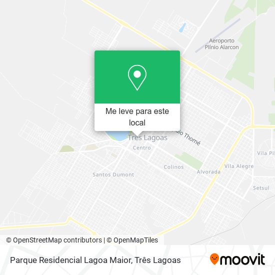 Parque Residencial Lagoa Maior mapa