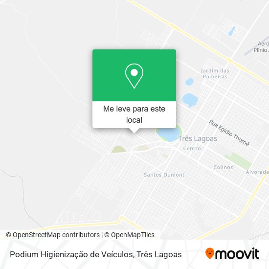 Podium Higienização de Veículos mapa