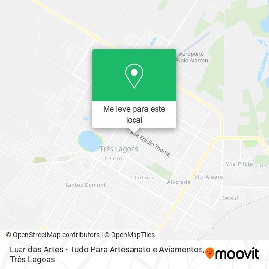 Luar das Artes - Tudo Para Artesanato e Aviamentos mapa