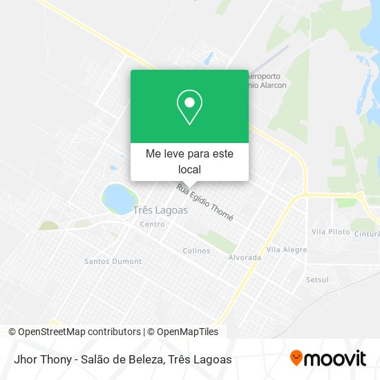 Jhor Thony - Salão de Beleza mapa