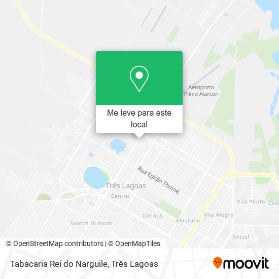 Tabacaria Rei do Narguile mapa