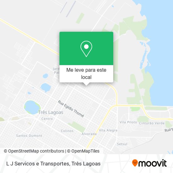 L J Servicos e Transportes mapa