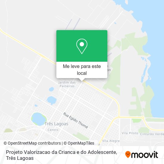 Projeto Valorizacao da Crianca e do Adolescente mapa