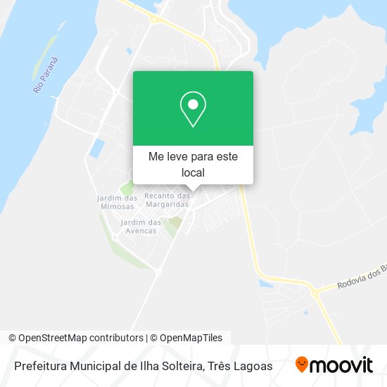 Prefeitura Municipal de Ilha Solteira mapa