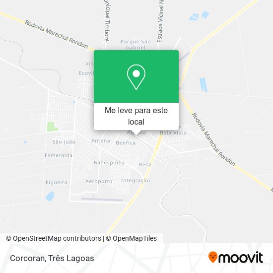 Corcoran mapa
