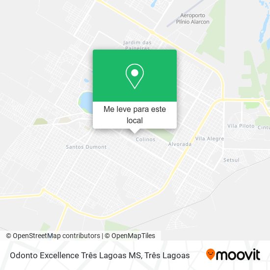 Odonto Excellence Três Lagoas MS mapa