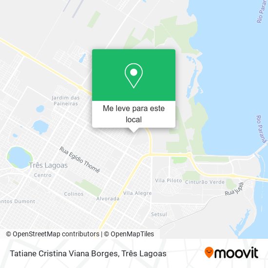 Tatiane Cristina Viana Borges mapa