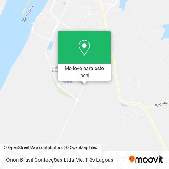Órion Brasil Confecções Ltda Me mapa