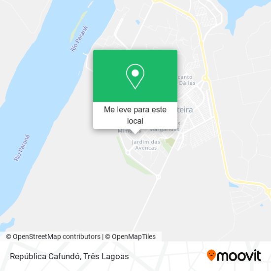 República Cafundó mapa