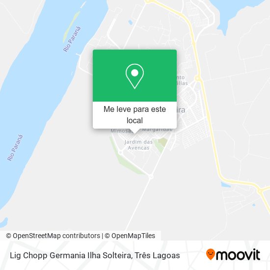 Lig Chopp Germania Ilha Solteira mapa