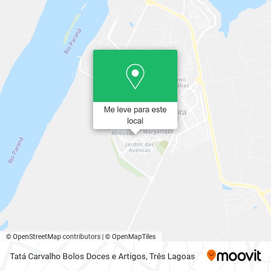 Tatá Carvalho Bolos Doces e Artigos mapa
