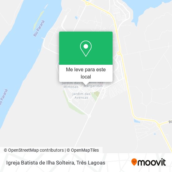 Igreja Batista de Ilha Solteira mapa
