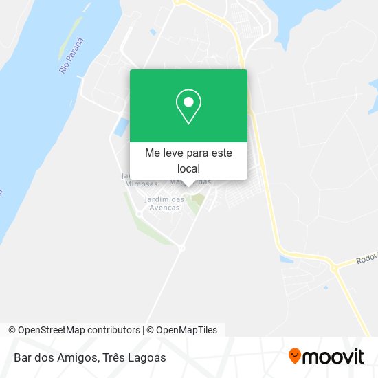 Bar dos Amigos mapa