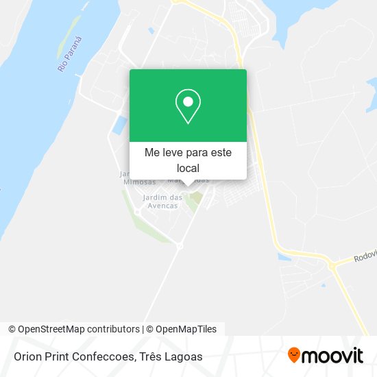 Orion Print Confeccoes mapa