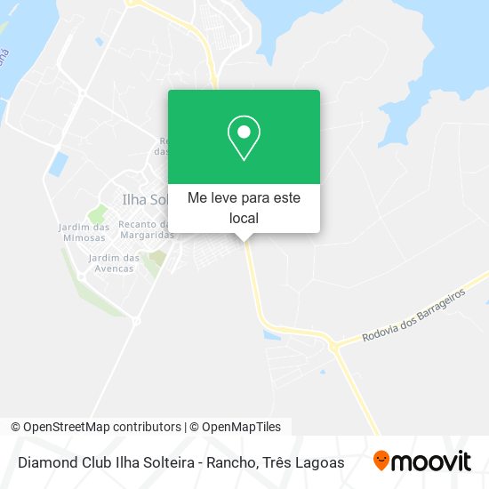 Diamond Club Ilha Solteira - Rancho mapa
