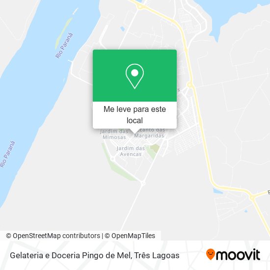 Gelateria e Doceria Pingo de Mel mapa