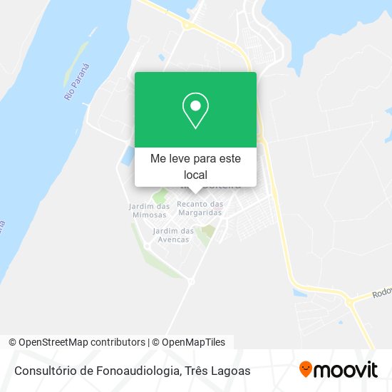 Consultório de Fonoaudiologia mapa