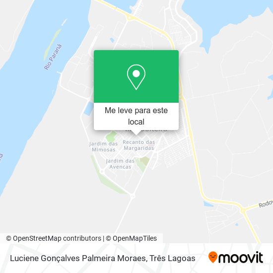 Luciene Gonçalves Palmeira Moraes mapa
