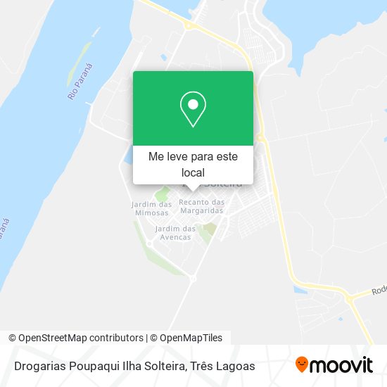 Drogarias Poupaqui Ilha Solteira mapa