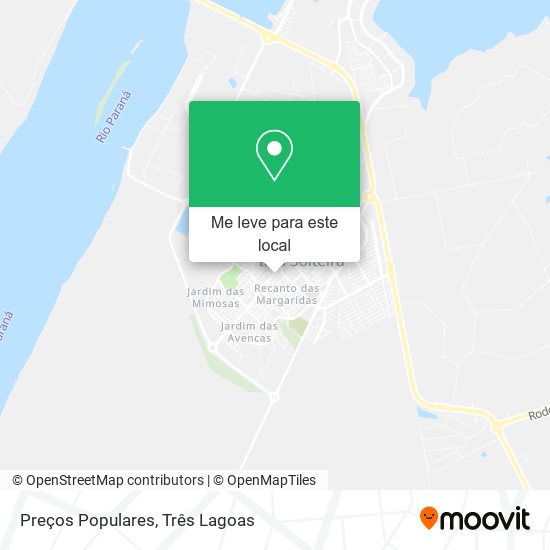Preços Populares mapa