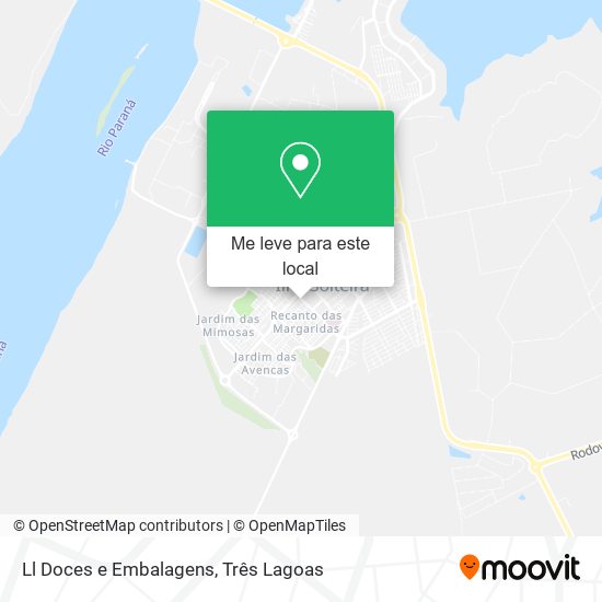 Ll Doces e Embalagens mapa