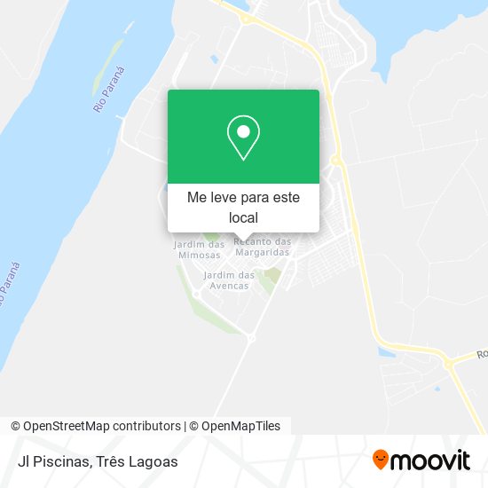 Jl Piscinas mapa
