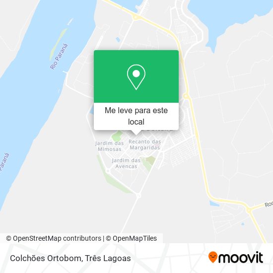 Colchões Ortobom mapa