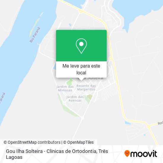 Gou Ilha Solteira - Clínicas de Ortodontia mapa