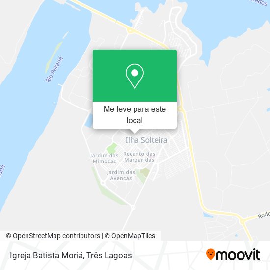 Igreja Batista Moriá mapa