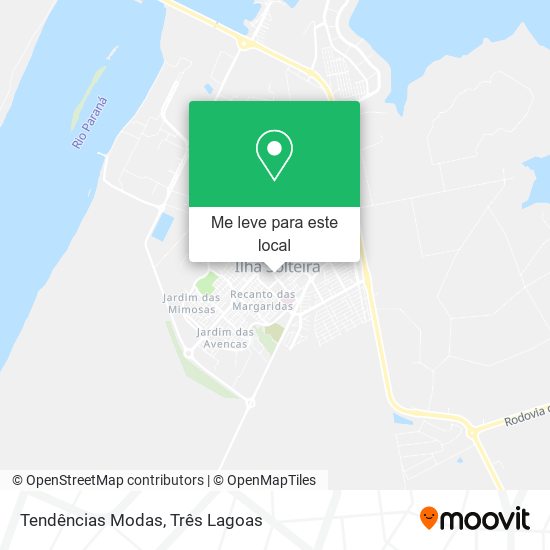 Tendências Modas mapa