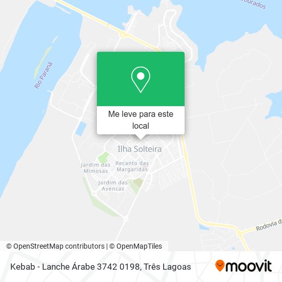 Kebab - Lanche Árabe 3742 0198 mapa