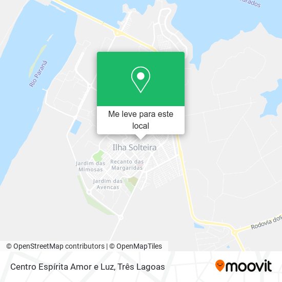 Centro Espírita Amor e Luz mapa