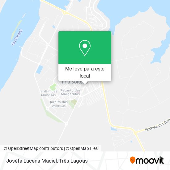 Joséfa Lucena Maciel mapa