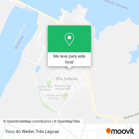 Toco do Weder mapa