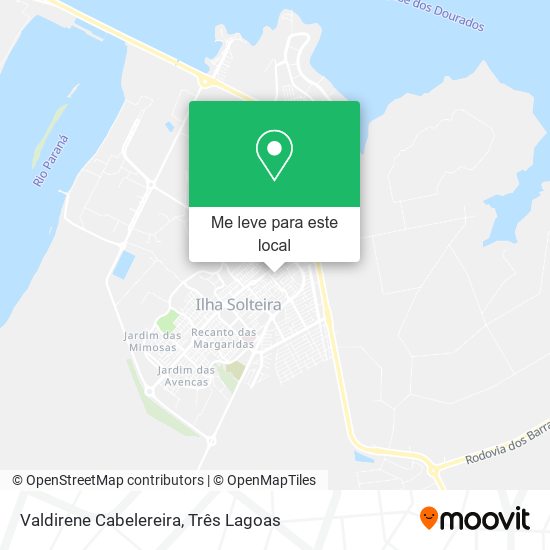 Valdirene Cabelereira mapa