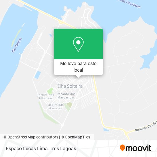 Espaço Lucas Lima mapa