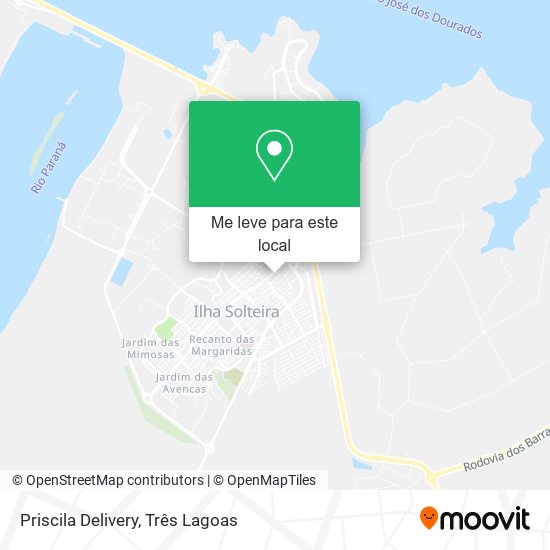 Priscila Delivery mapa
