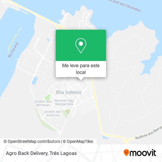Agro Back Delivery mapa